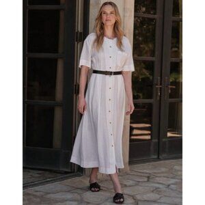 JENNI KAYNE Day Dress in White - M